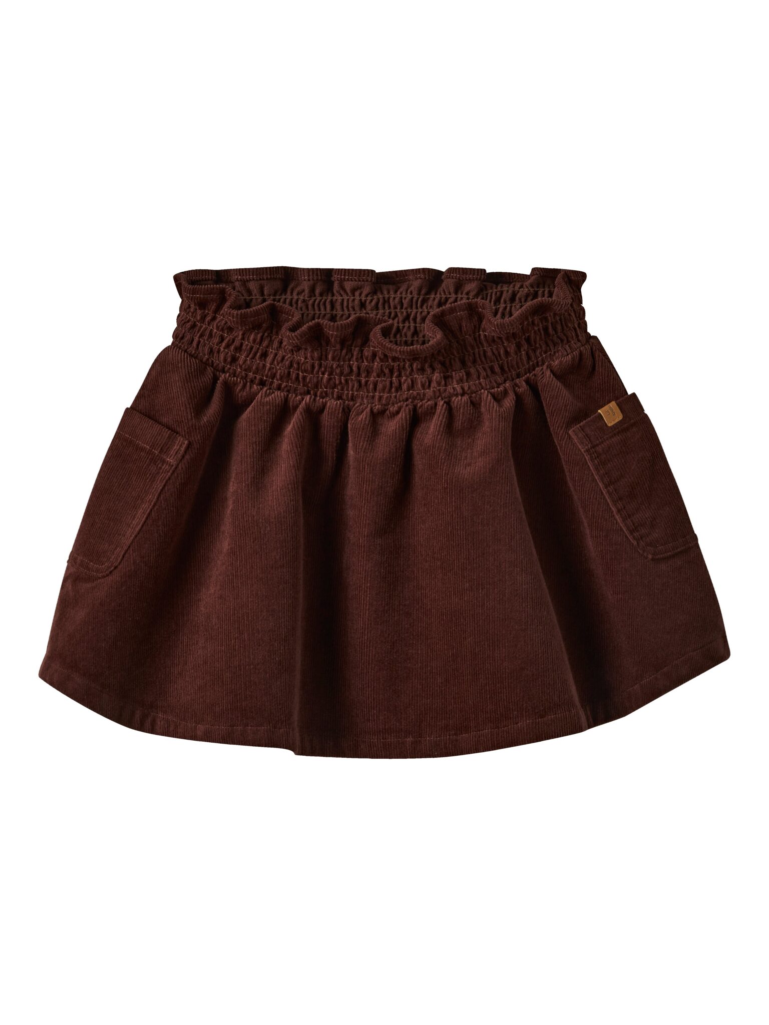 Lil Atelier Obert Cord Skirt - Hot Chocolate - 92 cm
