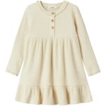 Lil Atelier Osanne LS Dress - Turtledove - 92 cm