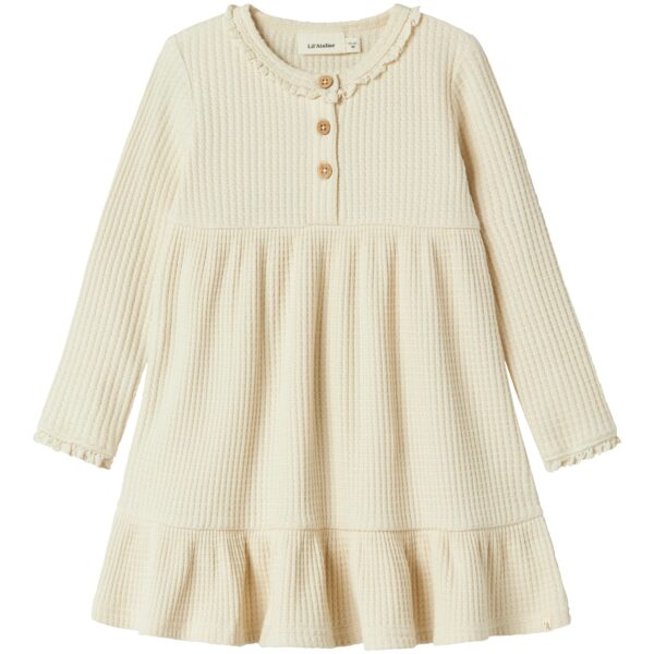 Lil Atelier Osanne LS Dress - Turtledove - 92 cm Lil Atelier Osanne LS Dress - Turtledove - 92 cm