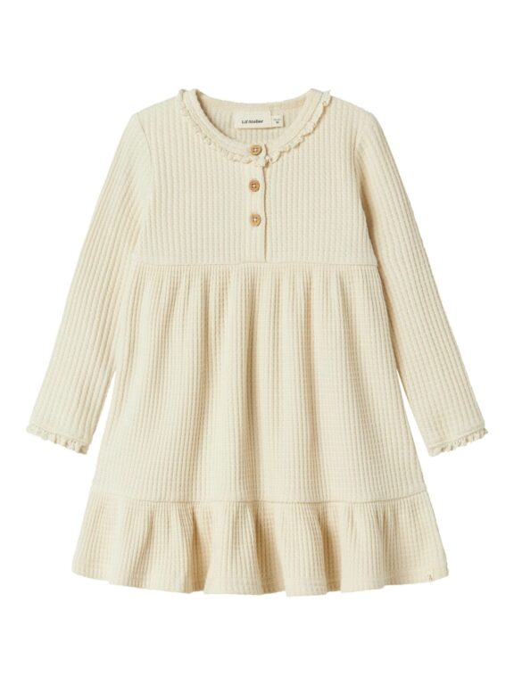 Lil Atelier Osanne LS Dress - Turtledove - 92 cm Lil Atelier Osanne LS Dress - Turtledove - 92 cm