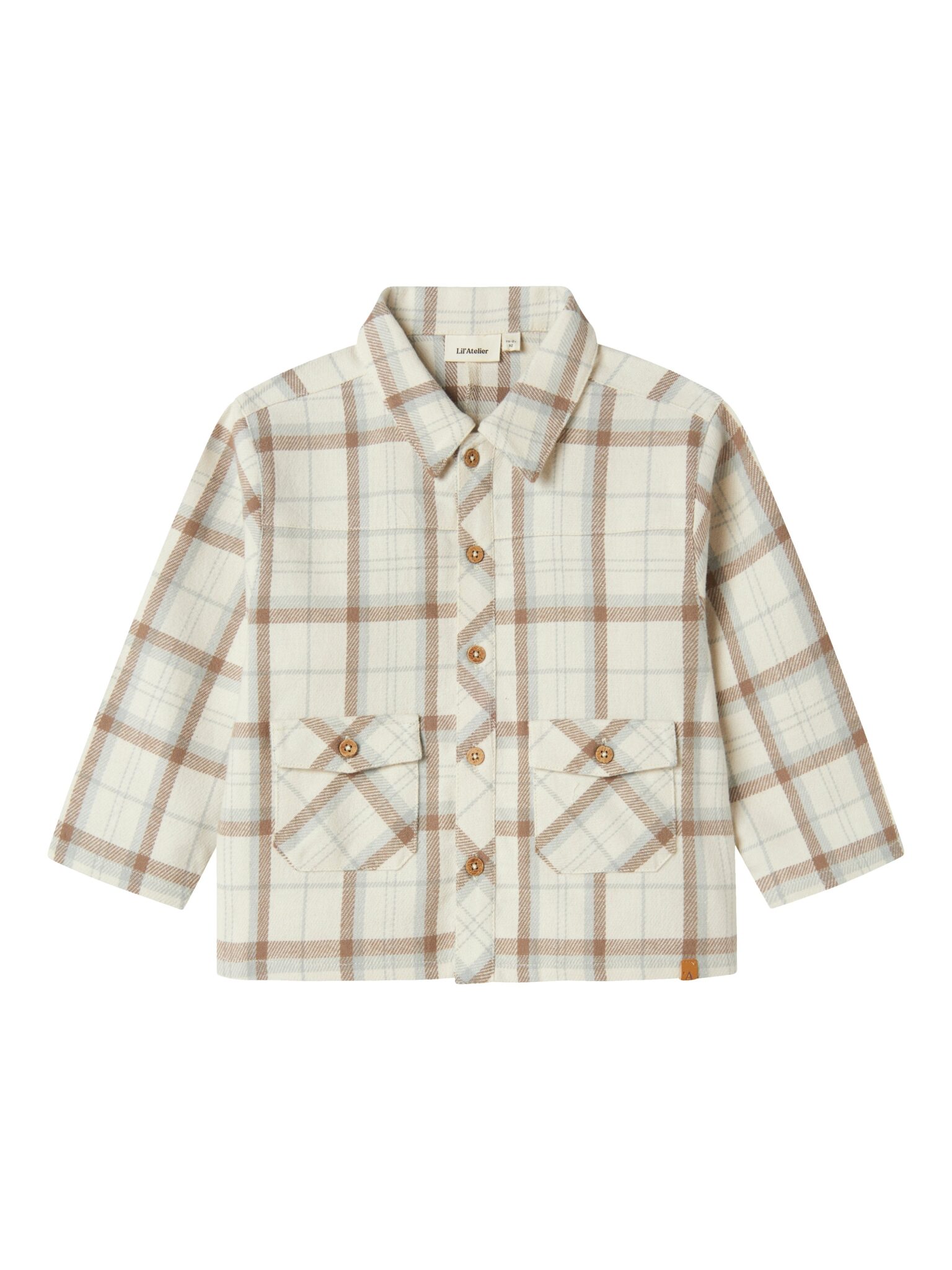 Lil Atelier Otis Loose Shirt - Turtledove - 92 cm