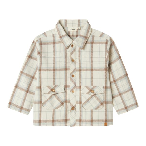 Lil Atelier Otis Loose Shirt - Turtledove - 92 cm