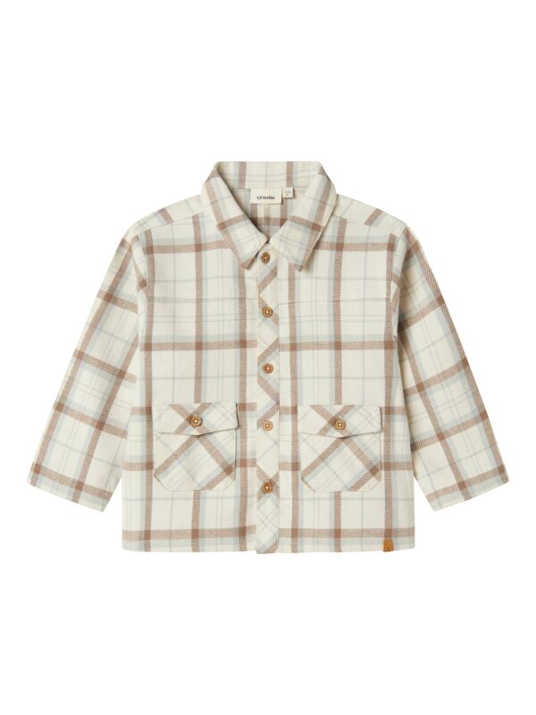 Lil Atelier Otis Loose Shirt - Turtledove - 92 cm