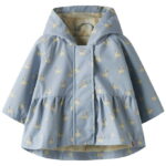 Lil' Atelier Overgangsjakke - NbfGudrun - Zen Blue/Swan