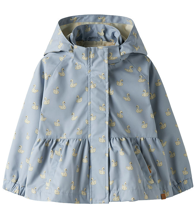 Lil' Atelier Overgangsjakke - NmfGudrun - Zen Blue/Swan