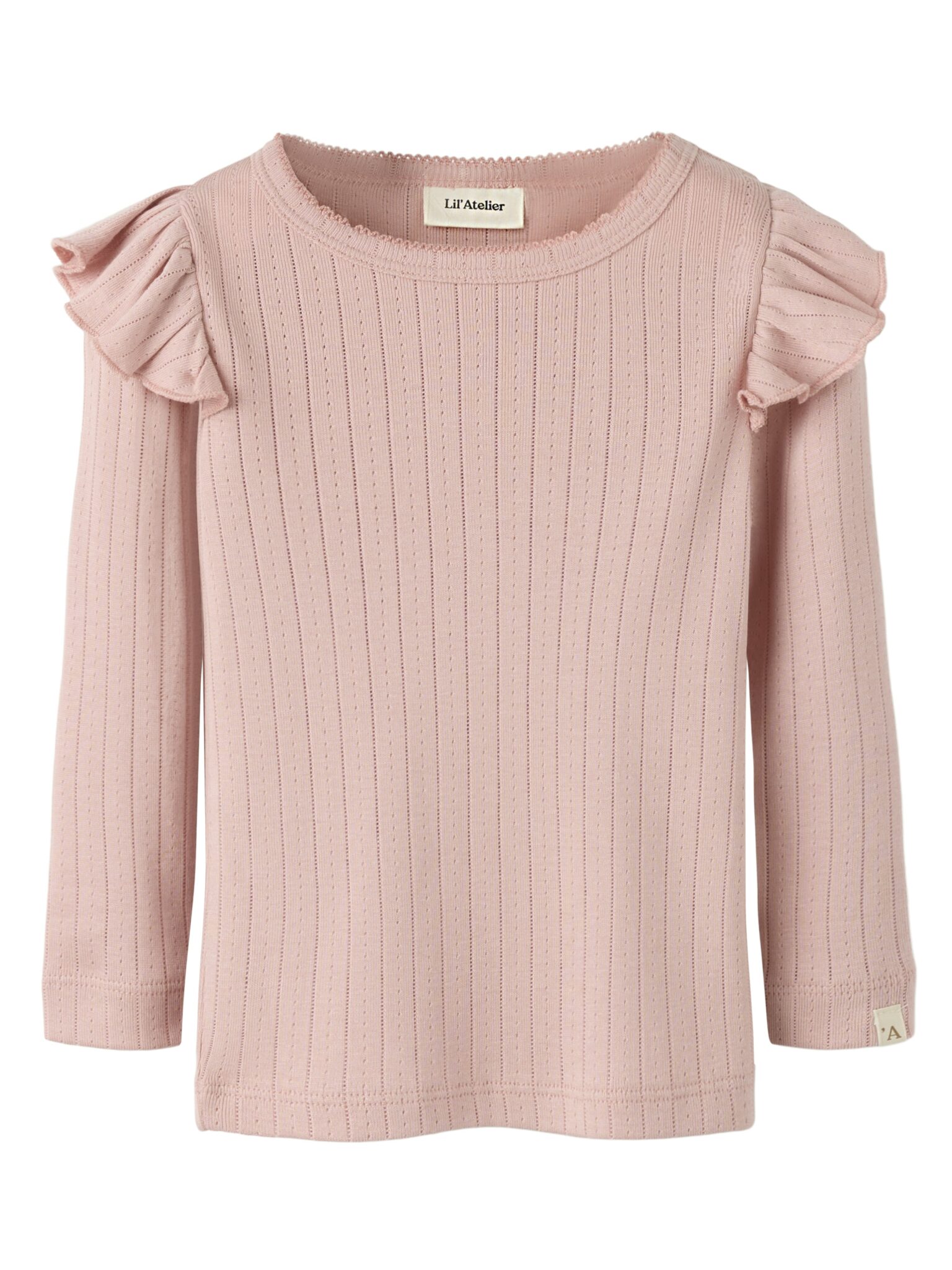 Lil Atelier Rachel Nan Slim Top - Misty Rose - 92 cm