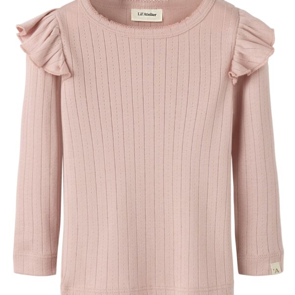 Lil Atelier Rachel Nan Slim Top - Misty Rose - 92 cm