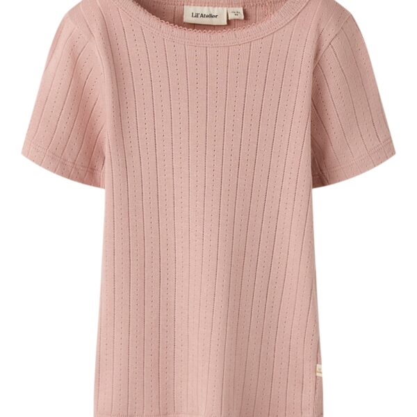 Lil Atelier Rachel SS Slim Top - Misty Rose - 92 cm