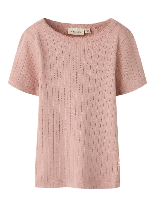 Lil Atelier Rachel SS Slim Top - Misty Rose - 92 cm