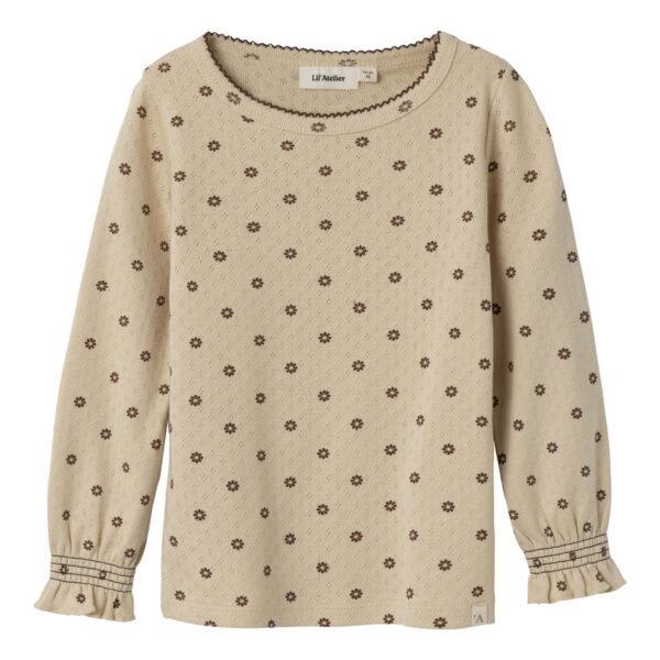 Lil Atelier Rachello Slim Shirt - Wood Ash - 92 cm