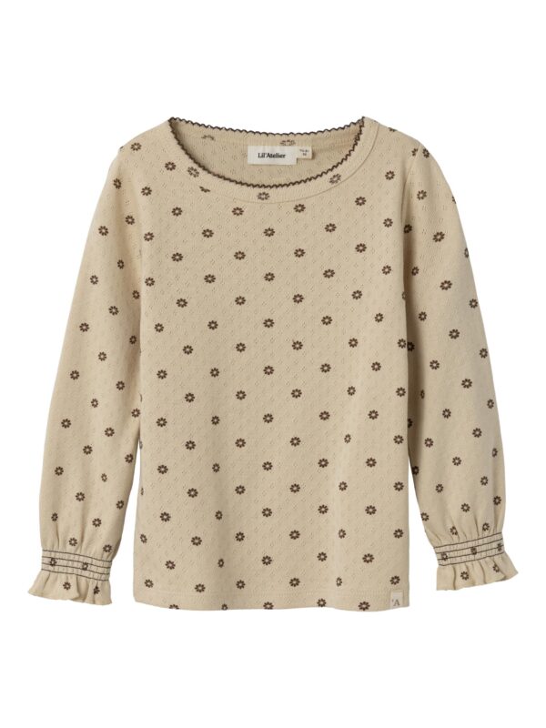 Lil Atelier Rachello Slim Shirt - Wood Ash - 92 cm