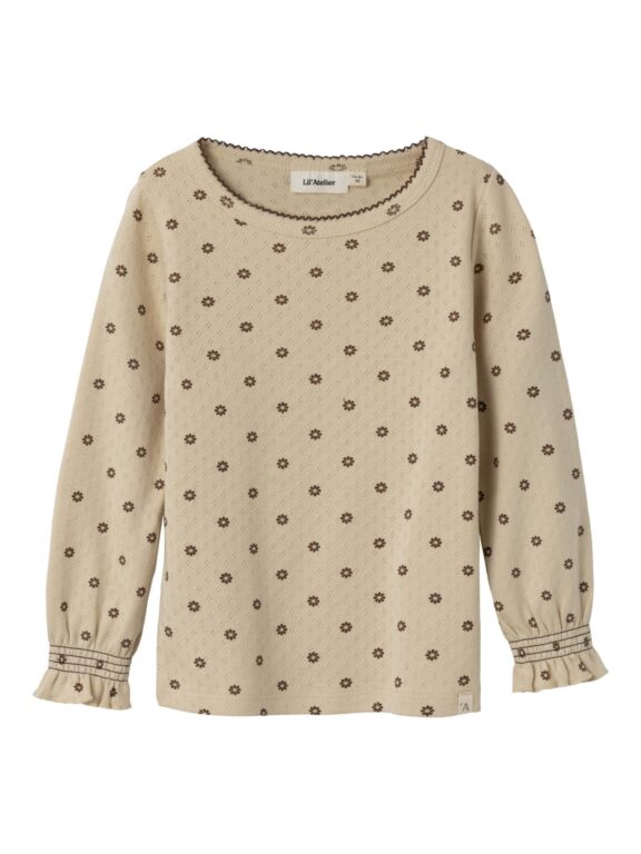 Lil Atelier Rachello Slim Shirt - Wood Ash - 92 cm Lil Atelier Rachello Slim Shirt - Wood Ash - 92 cm