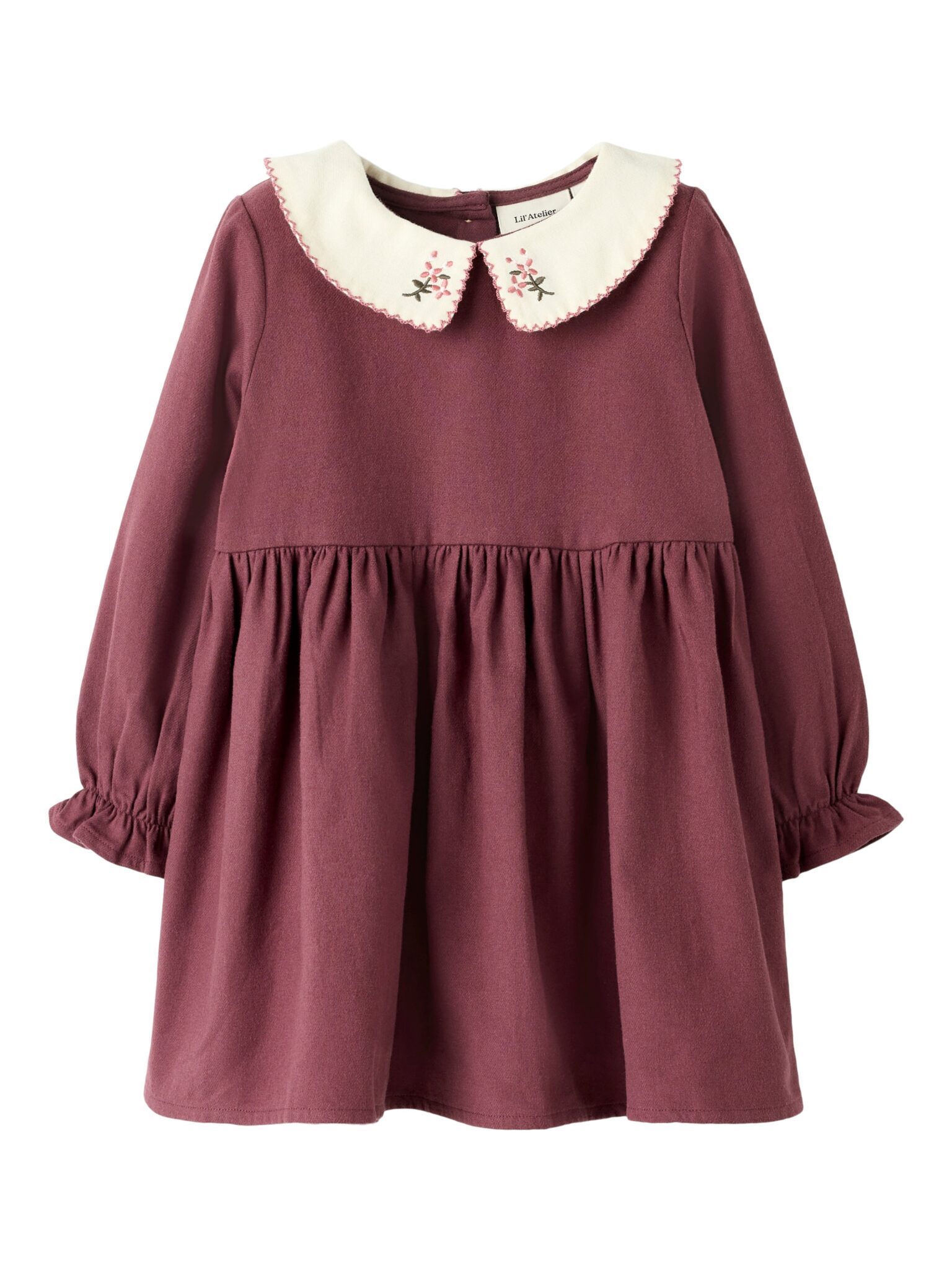 Lil Atelier Rebel LS Dress - Catawba Grape - 92 cm