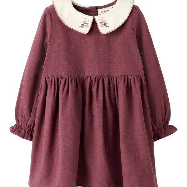 Lil Atelier Rebel LS Dress - Catawba Grape - 92 cm
