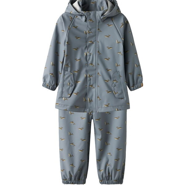 Lil' Atelier Regntøj m. Seler - PU - NmmLaDry10 - Tradewinds/Wha