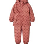 Lil' Atelier Regntøj m. Seler/Vattering - PU - NmfLadry10 - With