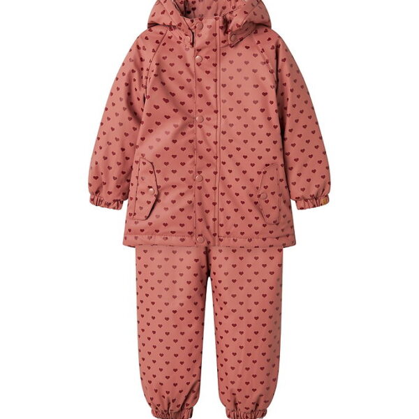 Lil' Atelier Regntøj m. Seler/Vattering - PU - NmfLadry10 - With