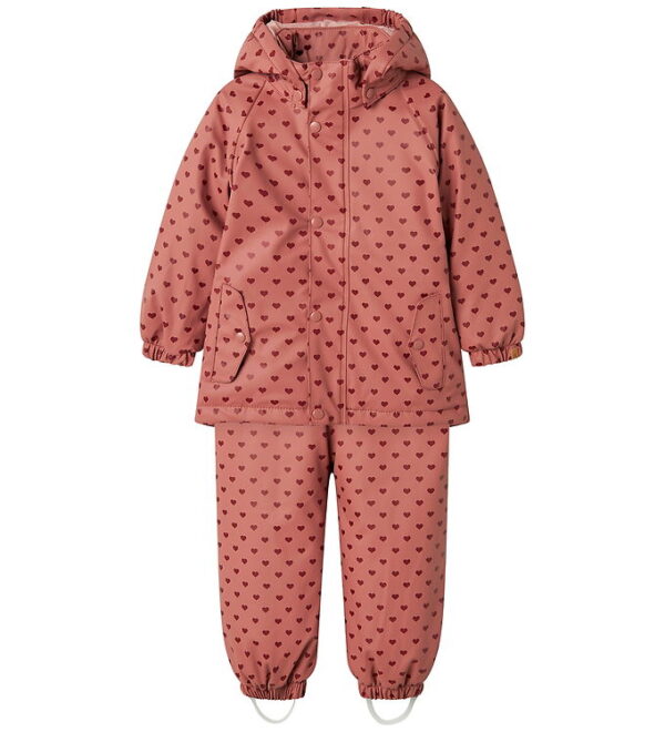 Lil' Atelier Regntøj m. Seler/Vattering - PU - NmfLadry10 - With