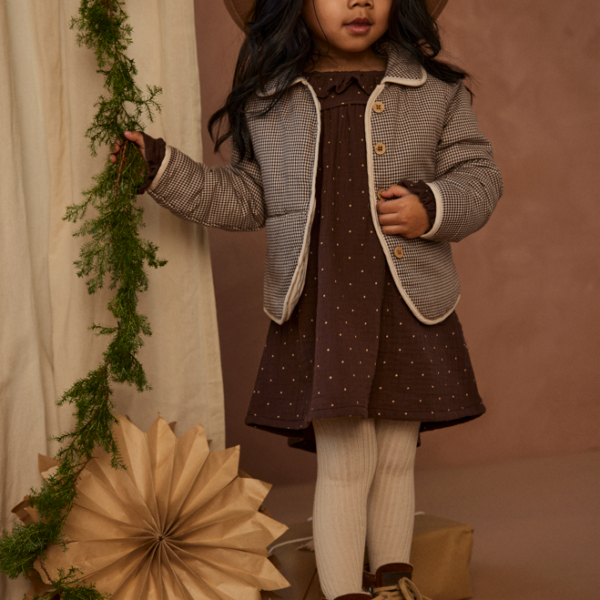 Lil Atelier Relvira Loose Dress - Rocky Road - 92 cm