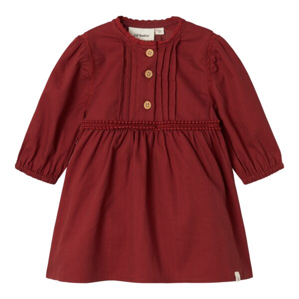 Lil Atelier Rhodette Loose Bodydress - Spiced Apple - 68 cm