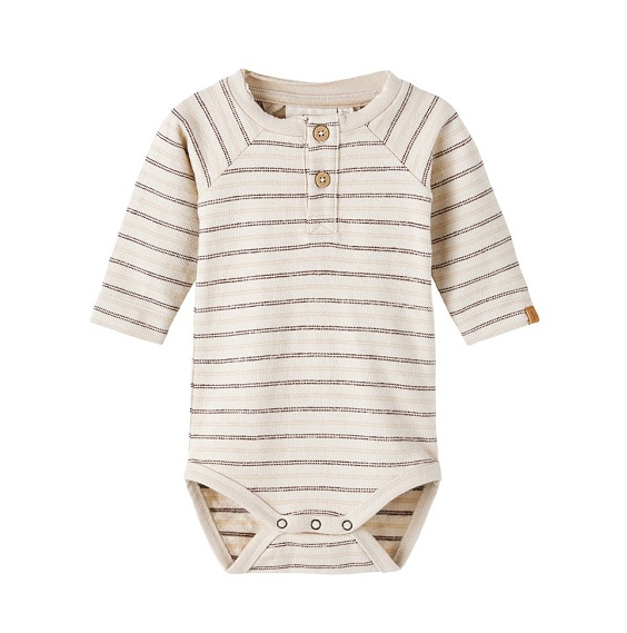 Lil Atelier Riman LS Body - Fog - 56 cm