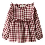Lil Atelier Rio LS Loose Shirt - Red Dahlia - 92 cm