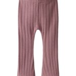 Lil Atelier Rita Sig Bootcut Legging - Nostalgia Rose - 92 cm