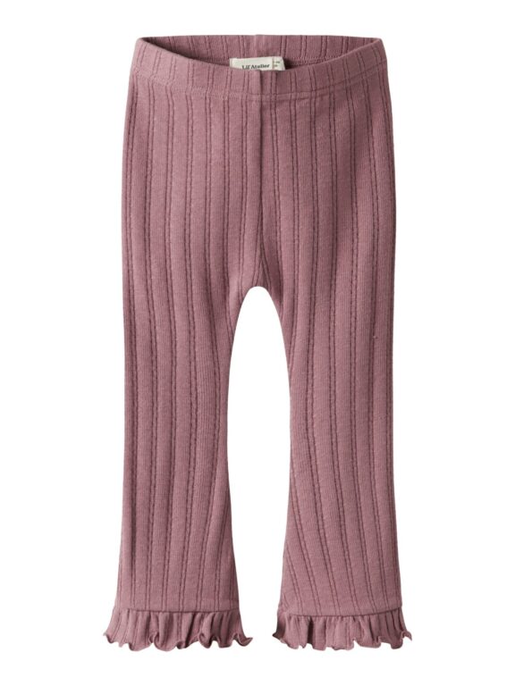 Lil Atelier Rita Sig Bootcut Legging - Nostalgia Rose - 92 cm