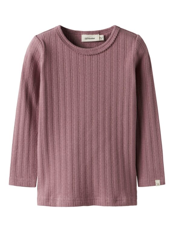 Lil Atelier Rita Sig LS Top - Nostalgia Rose - 92 cm