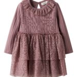 Lil Atelier Robelle LS Dress - Nostalgia Rose - 92 cm