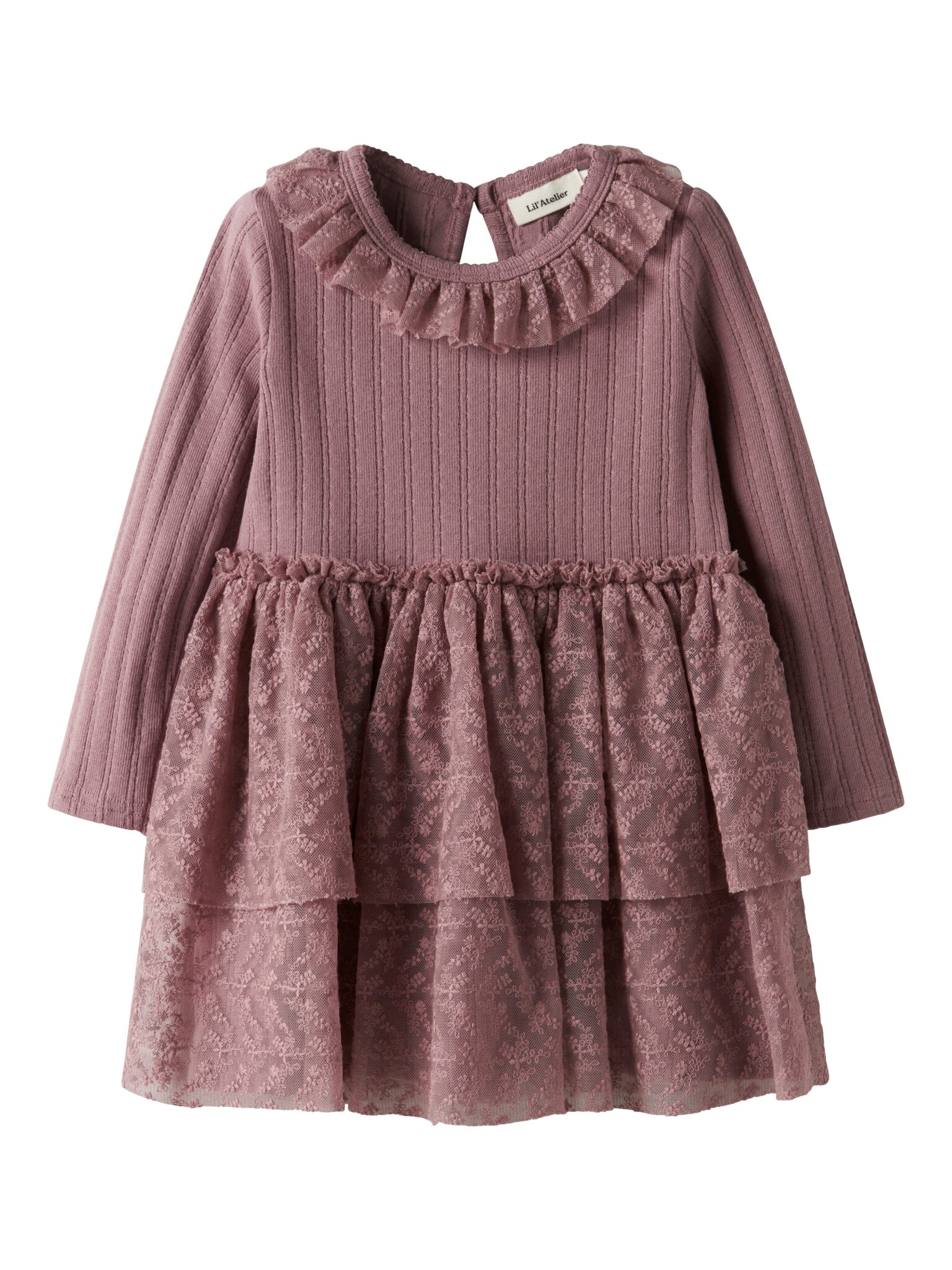 Lil Atelier Robelle LS Dress - Nostalgia Rose - 92 cm