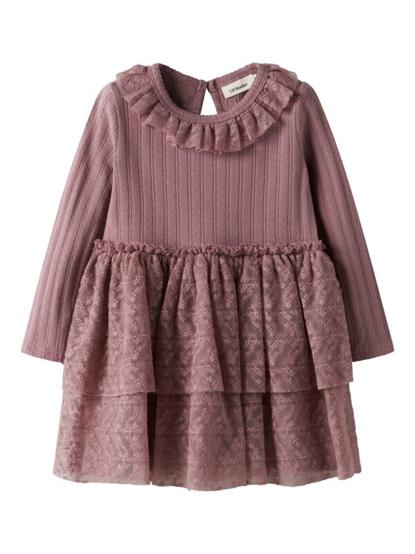 Lil Atelier Robelle LS Dress - Nostalgia Rose - 92 cm