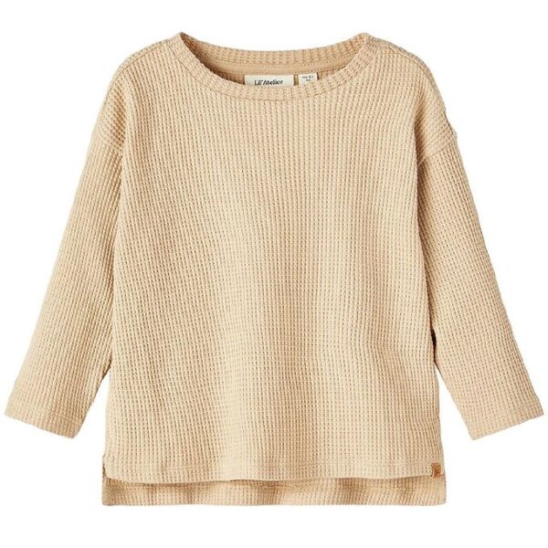 Lil Atelier Rolf Bluse - Warm Sand - 92 cm