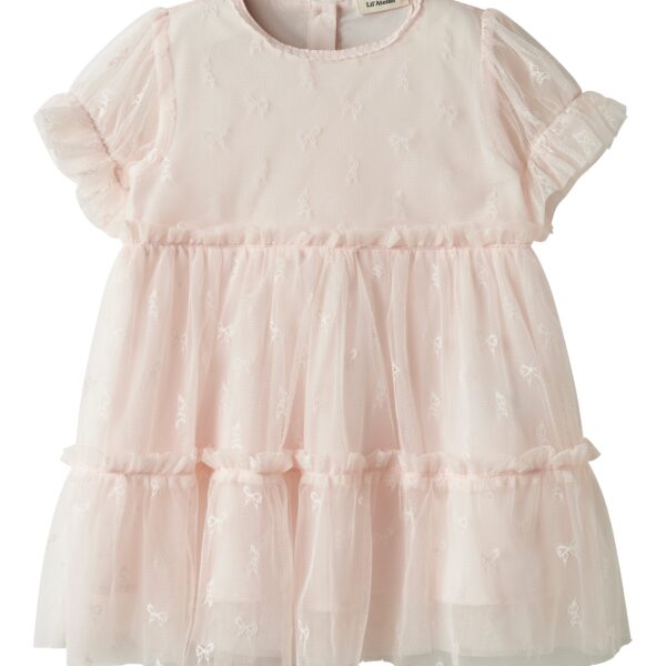 Lil Atelier Rosetta SS Loose Dress - Almost Mauve - 92 cm