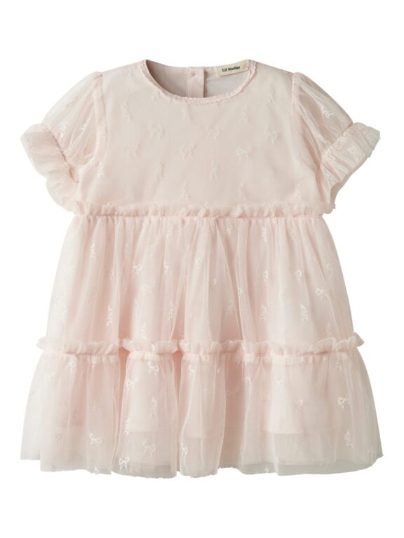 Lil Atelier Rosetta SS Loose Dress - Almost Mauve - 92 cm