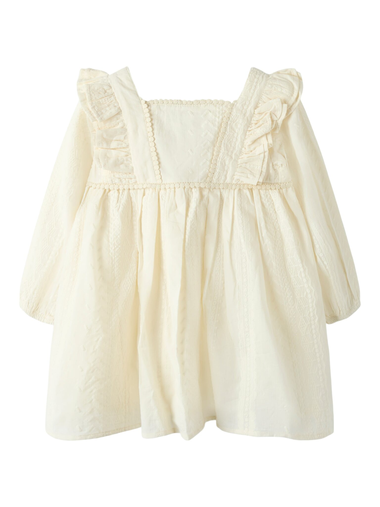 Lil Atelier Roso LS Dress - Turtledove - 92 cm