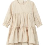 Lil Atelier Rumina Dress - Wood Ash - 92 cm