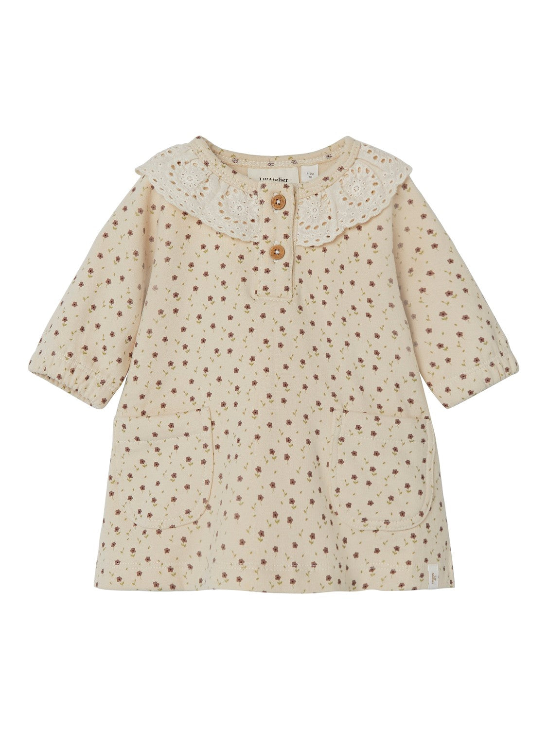 Lil Atelier Salina Kjole - Fog - 56 cm