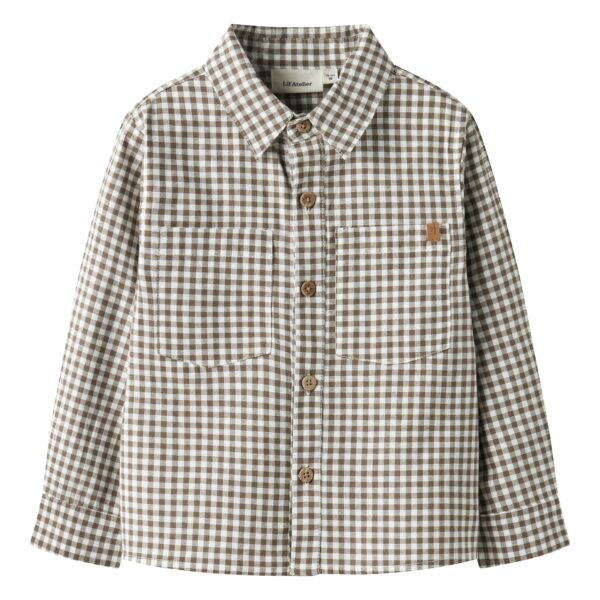 Lil Atelier Tallula LS Shirt - Shitake - 92 cm