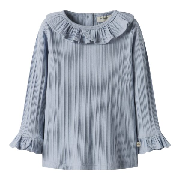 Lil Atelier Tansy Slim Top - Zen Blue - 92 cm