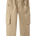 Lil Atelier Taru Loose Twill Pants - Irish Cream - 92 cm