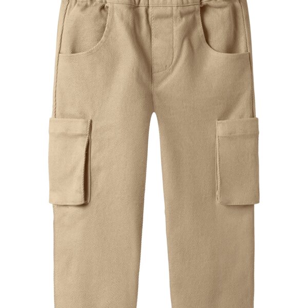 Lil Atelier Taru Loose Twill Pants - Irish Cream - 92 cm