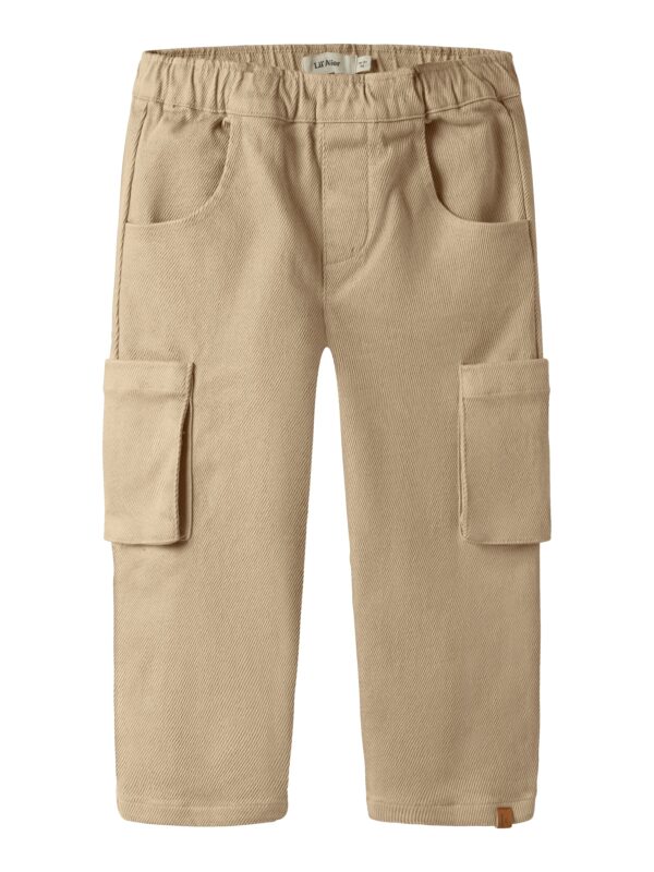Lil Atelier Taru Loose Twill Pants - Irish Cream - 92 cm
