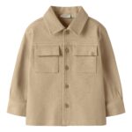 Lil Atelier Taru Loose Twill Shirt - Irish Cream - 92 cm