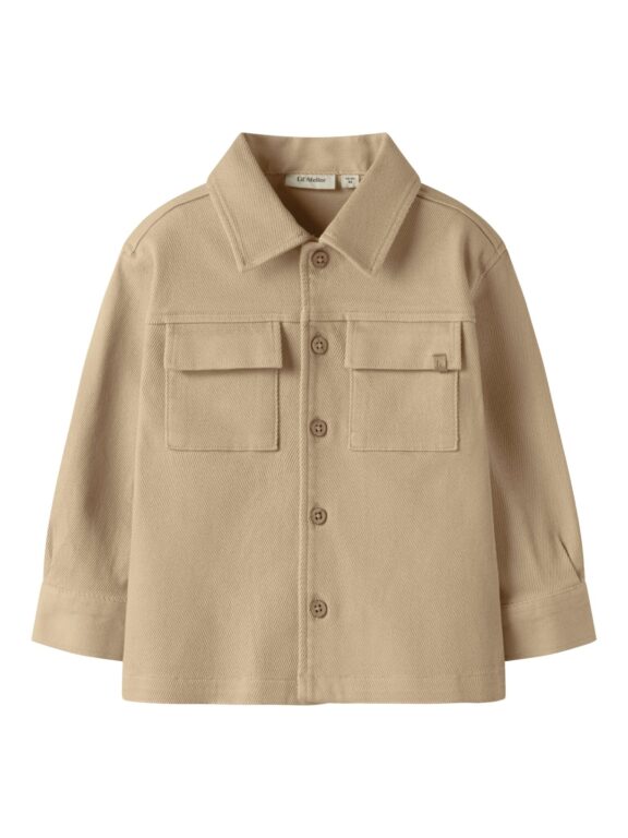 Lil Atelier Taru Loose Twill Shirt - Irish Cream - 92 cm