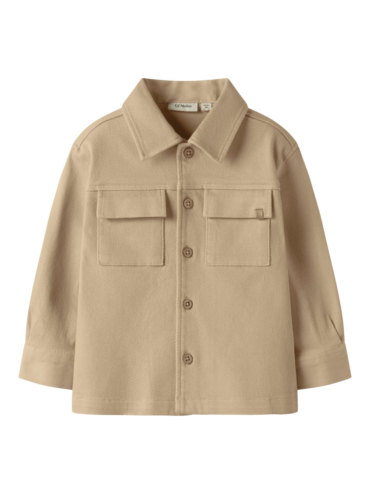 Lil Atelier Taru Loose Twill Shirt - Irish Cream - 92 cm Lil Atelier Taru Loose Twill Shirt - Irish Cream - 92 cm