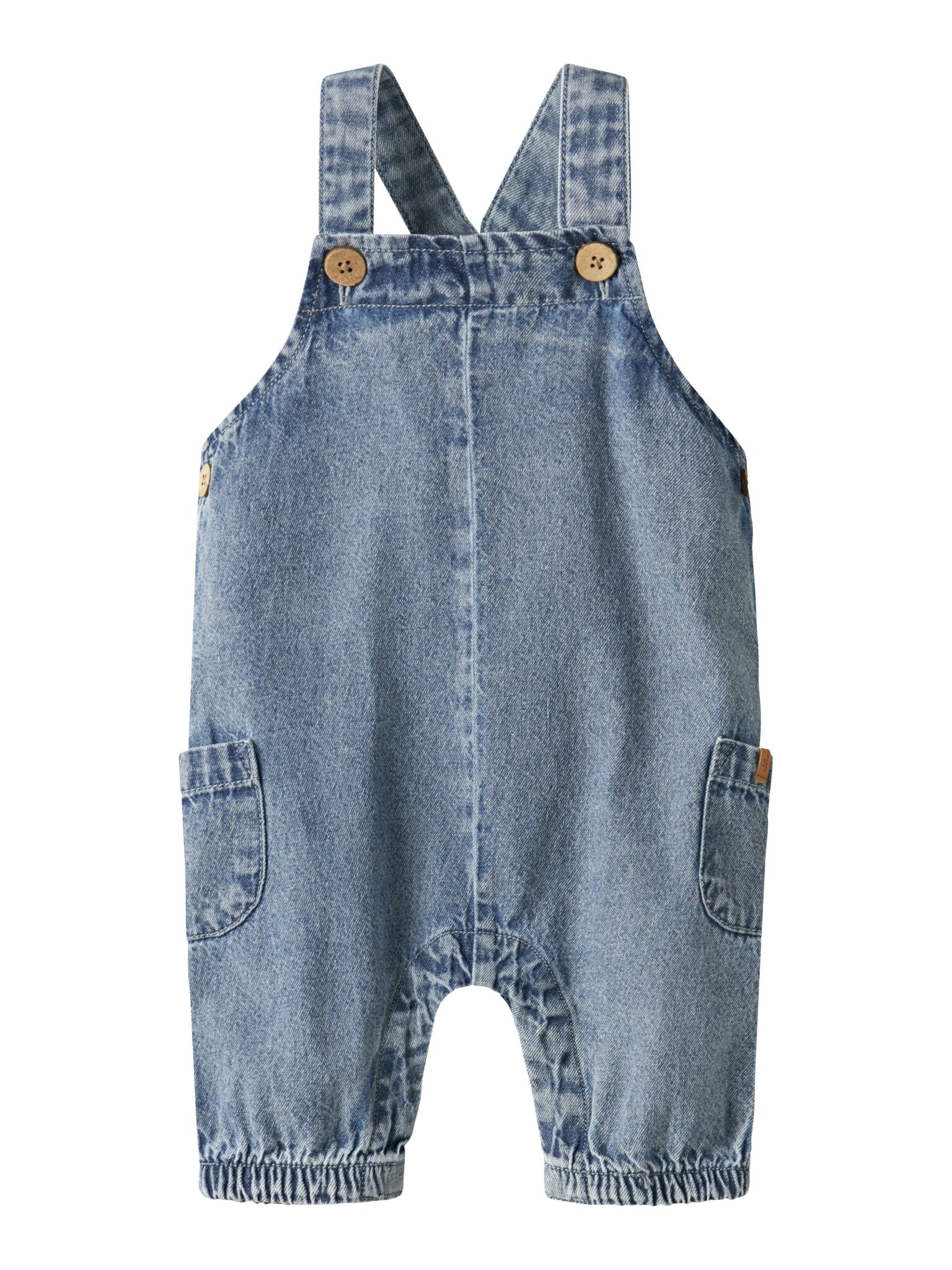Lil Atelier Taya Loose Denim Overall - Medium Blue Denim - 56 cm