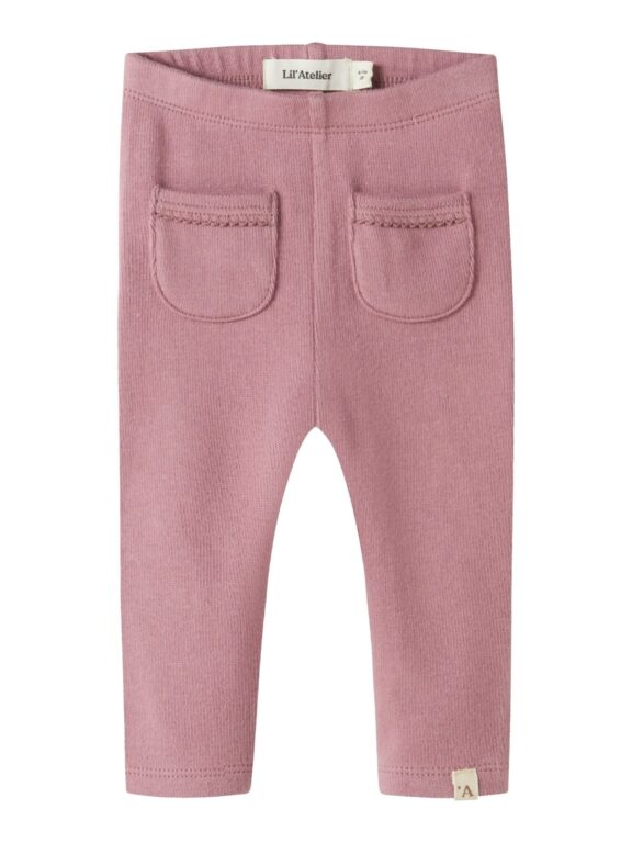 Lil Atelier Thora Huk Slim Leggings - Nostalgia Rose - 56 cm