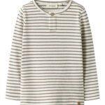 Lil Atelier Tonto Tor Slim Top - Coconut Milk - 92 cm