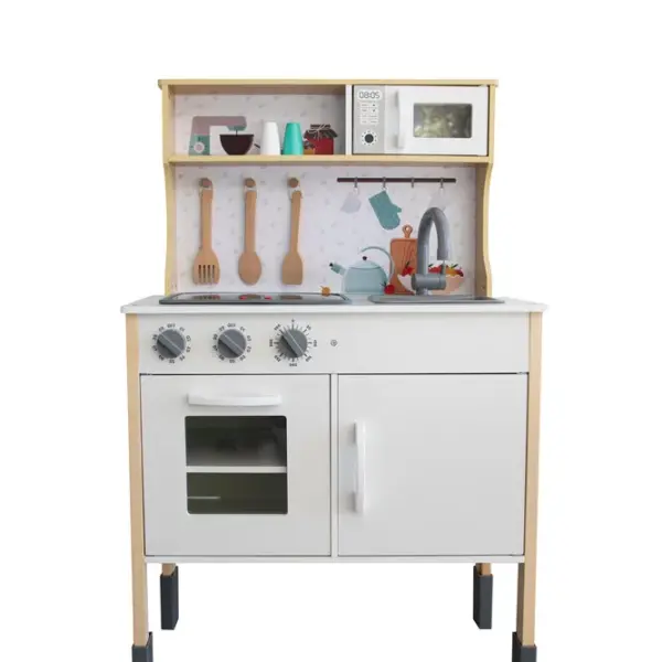 Lil'Tot Legekøkken Inkl. Tilbehør Træ/Hvid